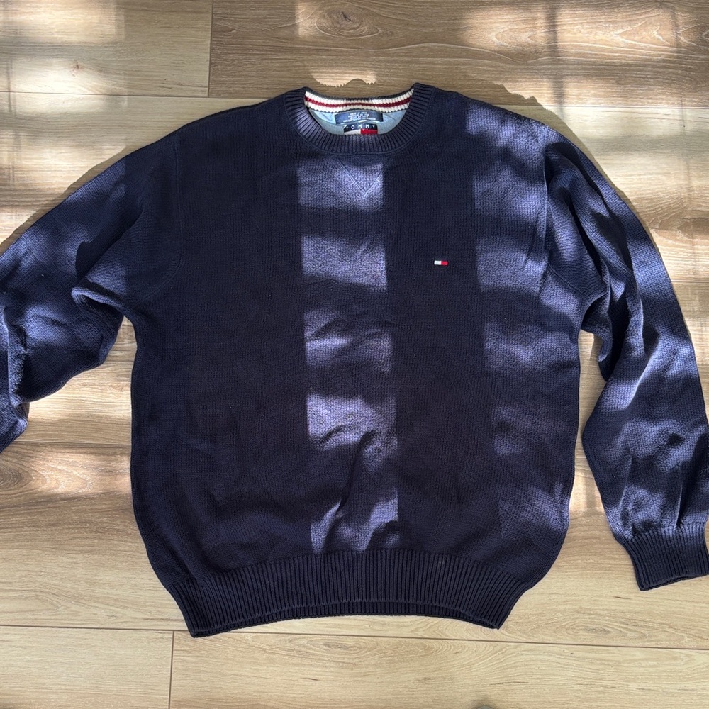 Tommy Hilfiger Men's Navy Crewneck Sweater